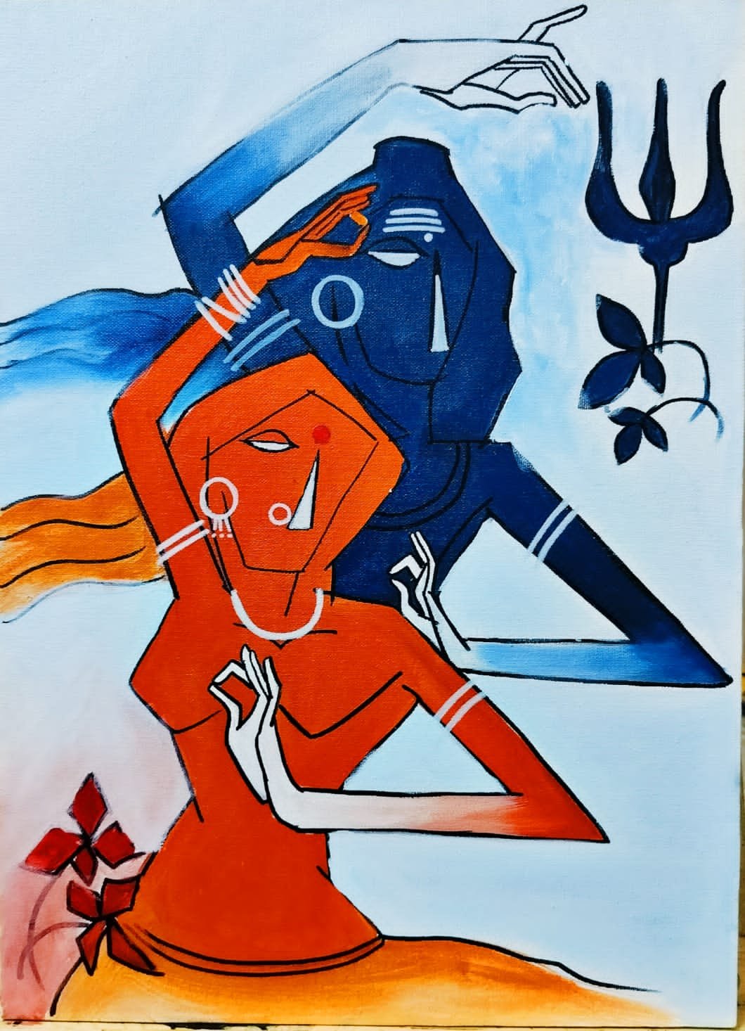 Divine Union – Spiritual Abstract Painting 